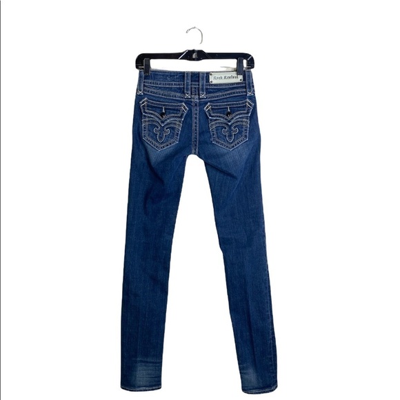 Rock Revival Deborah Boot Low Rise Bootcut Thick Stitch Jeans - Picture 2 of 7